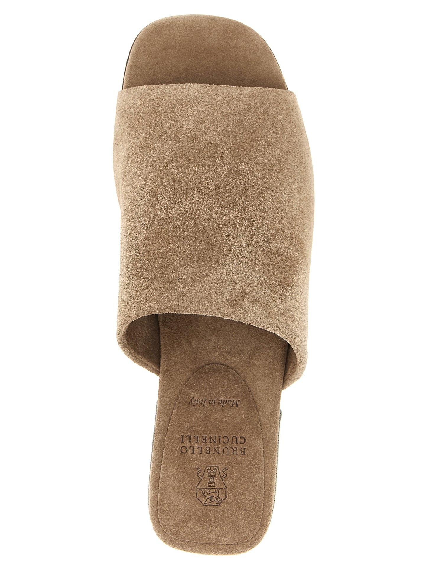 Brunello Cucinelli Braune Kalbsleder-Slipper
