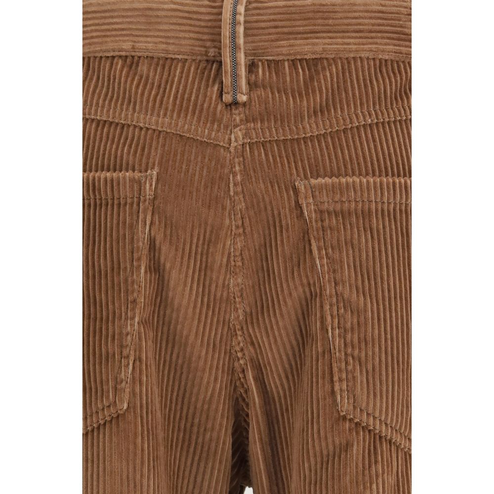 Brunello Cucinelli Braune Baumwollhose für die Freizeit