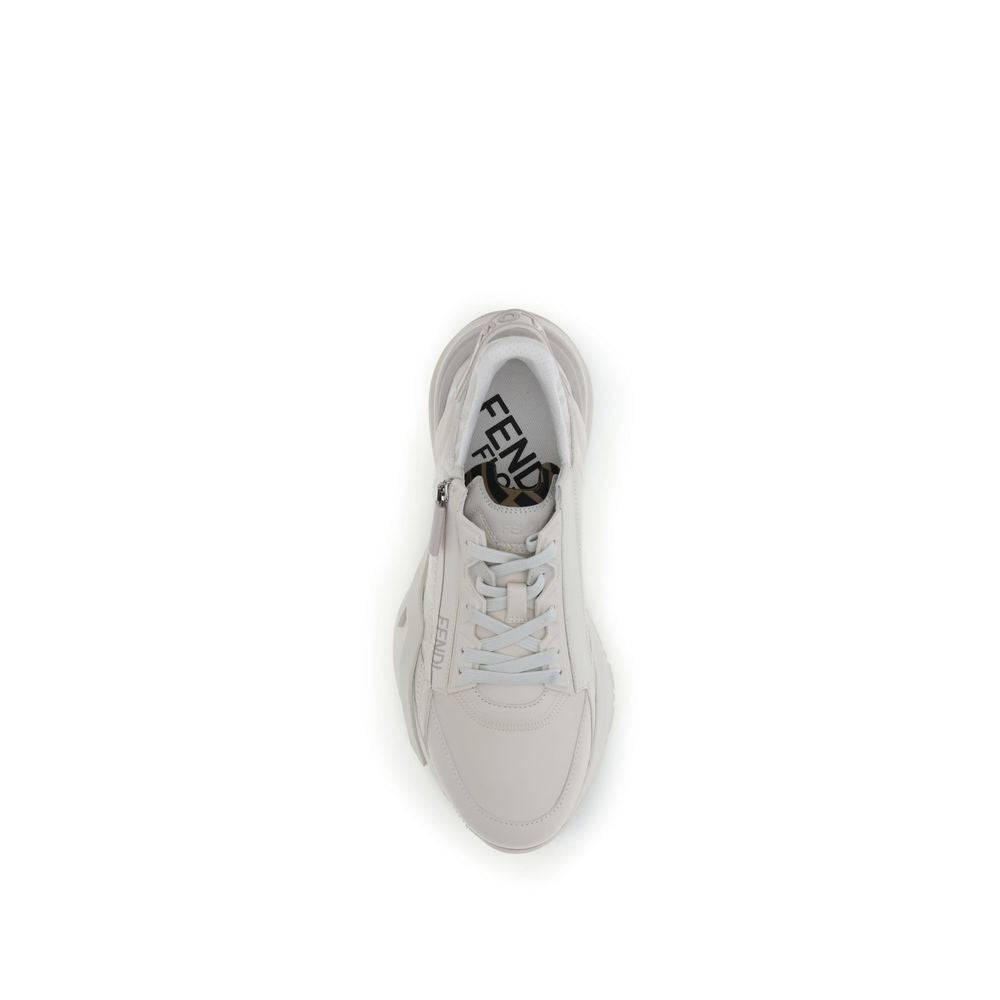 Fendi Flow Running Weiße Sneaker aus Kalbsleder