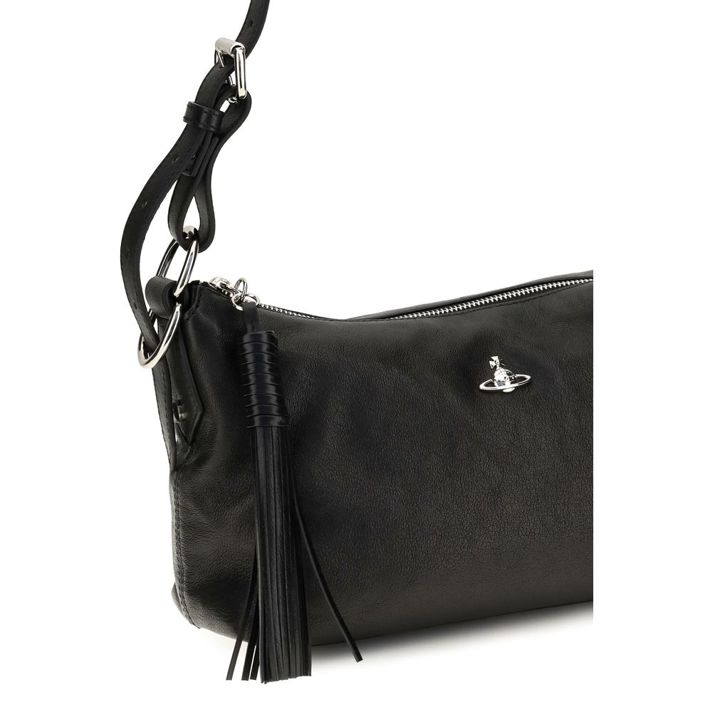 Vivienne Westwood Schwarze Lammleder-Handtasche – Produktansicht 4 | Arca Lucia