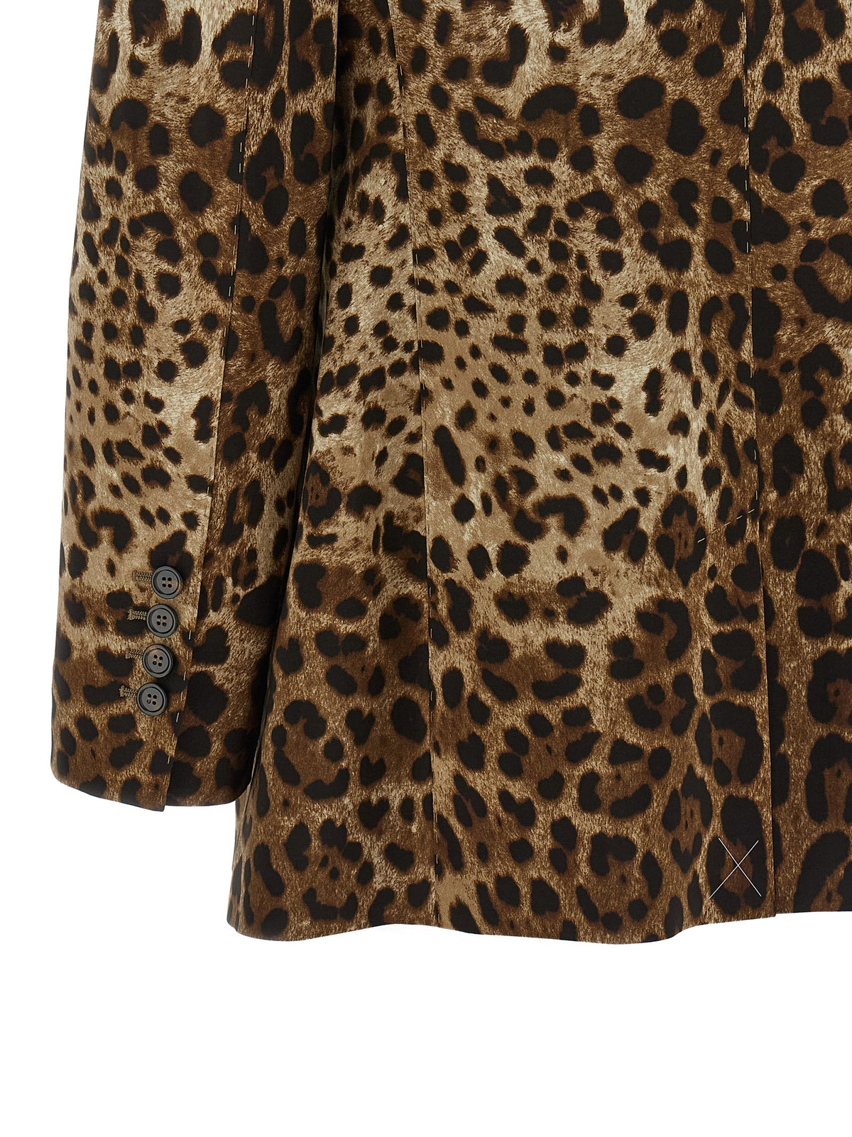 Dolce & Gabbana Blazer aus Stoff in Braun
