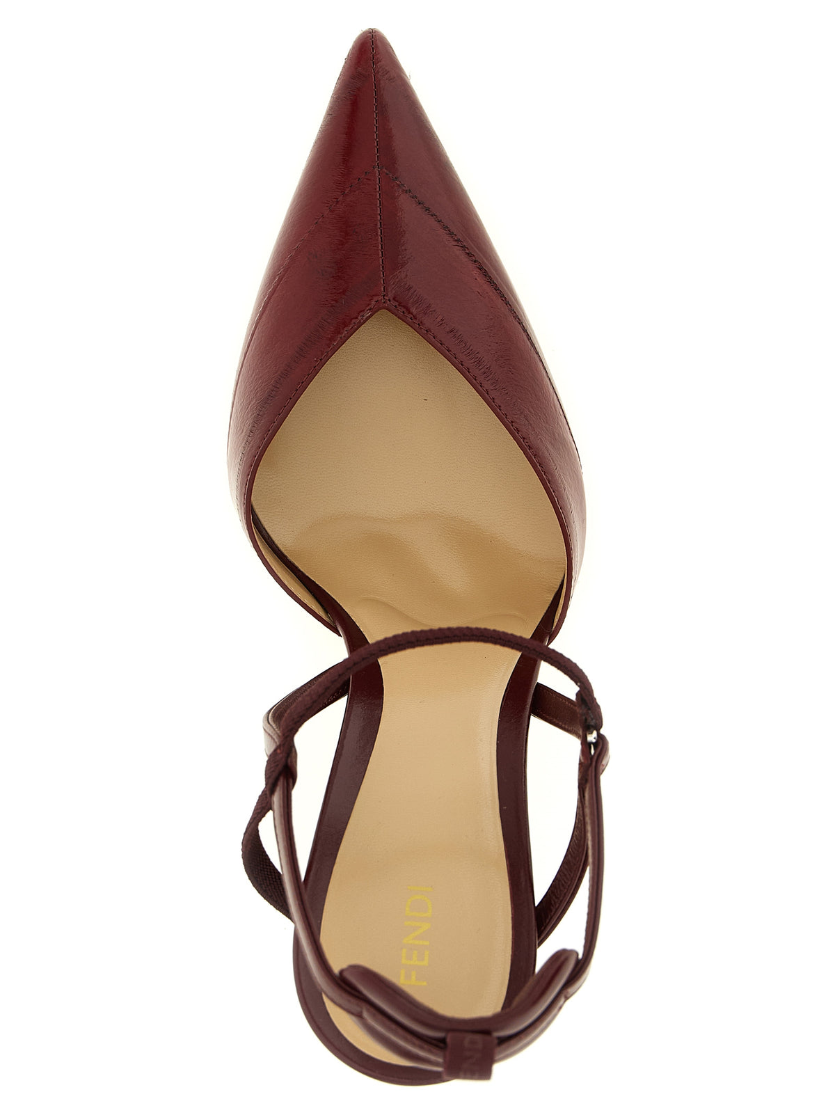 Fendi Bordeaux Very Colibrì Slingback-Pumps aus Lammleder – Ansicht 4 | Arca Lucia