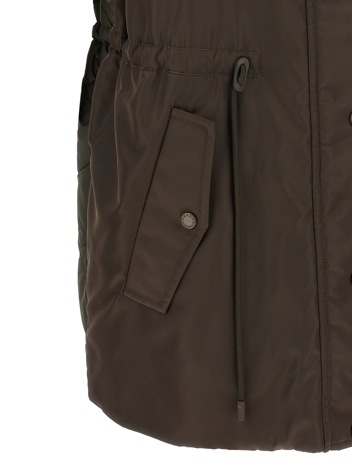 Max Mara Braune Polyamid-Weste ohne Ärmel – Ansicht 4 | Arca Lucia