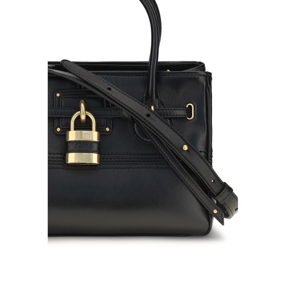 Chloé Schwarze Paddington Handtasche aus Büffelleder – Produktansicht 4 | Arca Lucia