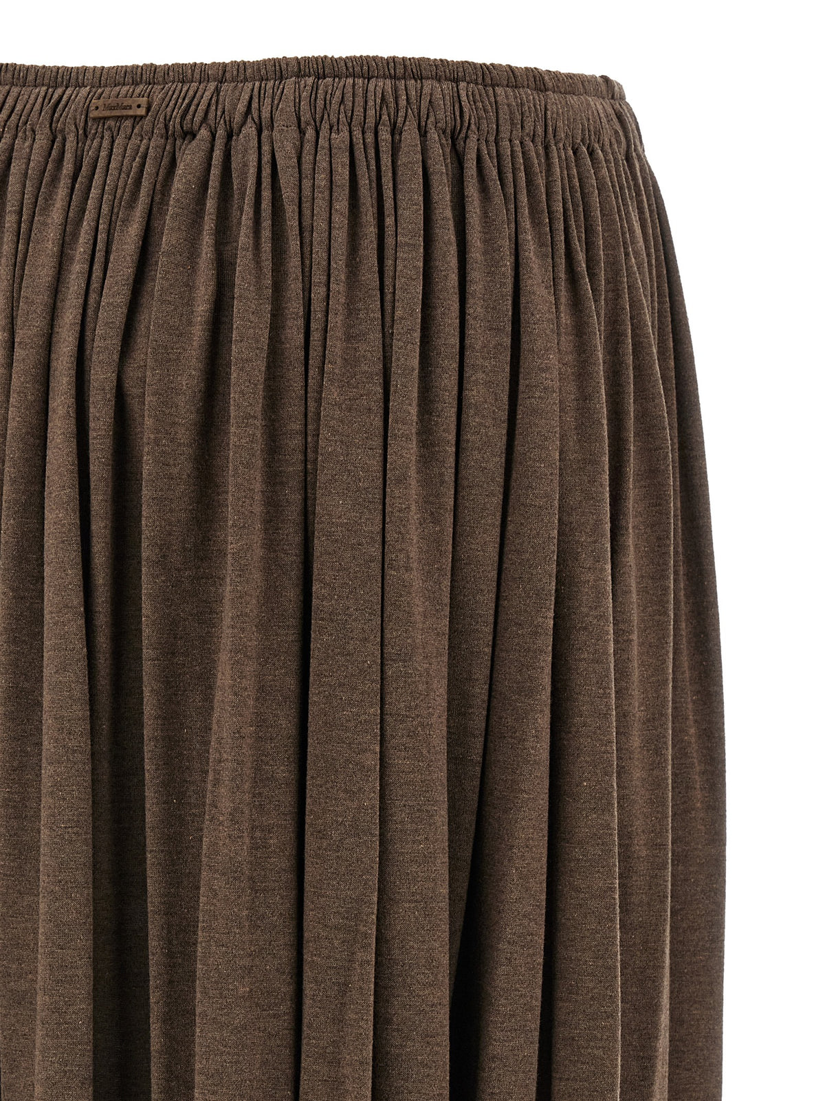 Max Mara Rock aus Seide in Braun