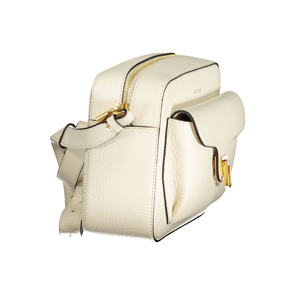 Coccinelle White Leather Handbag