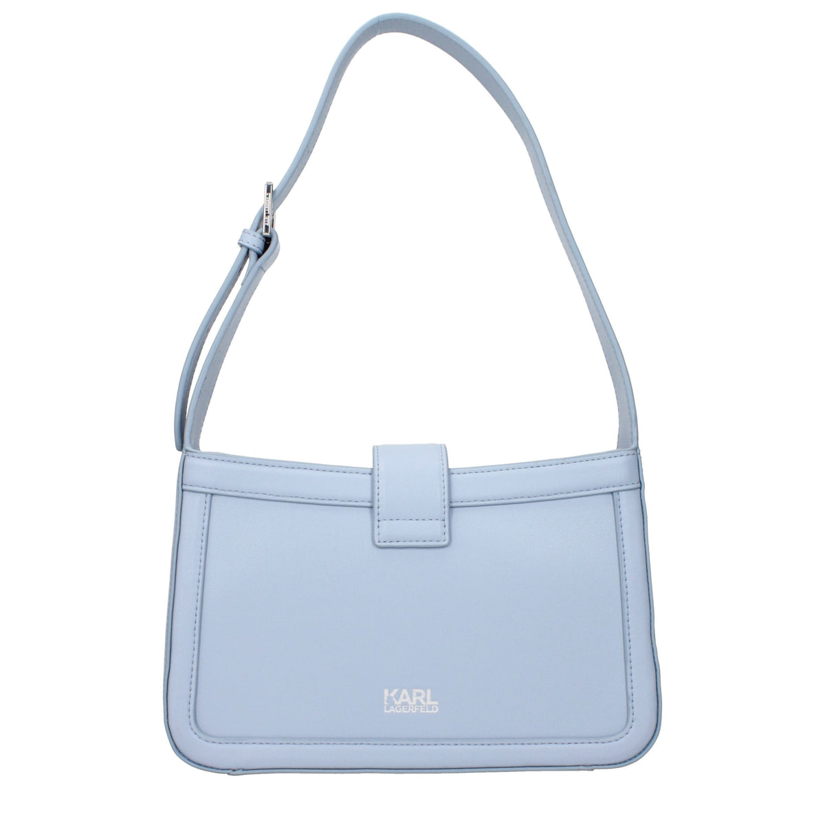 Borsa a tracolla Karl Lagerfeld in pelle azzurra