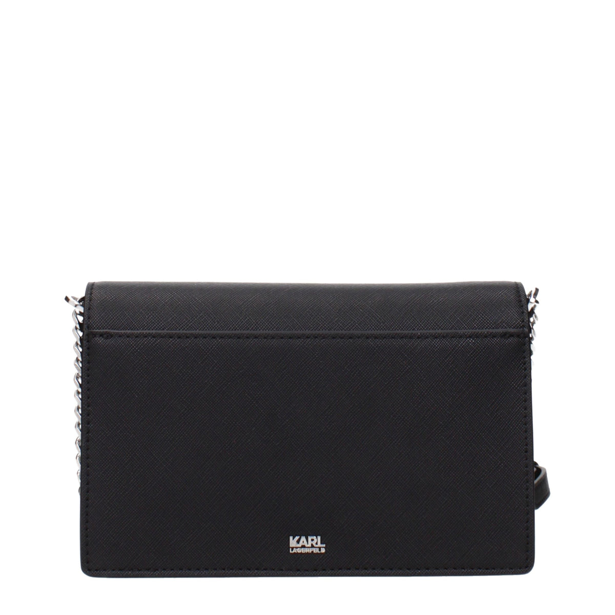 Karl Lagerfeld Black Polyurethane Crossbody Bag
