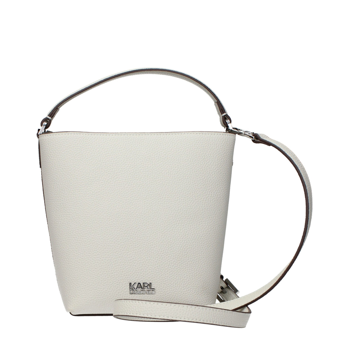Karl Lagerfeld Grey Leather Handbag