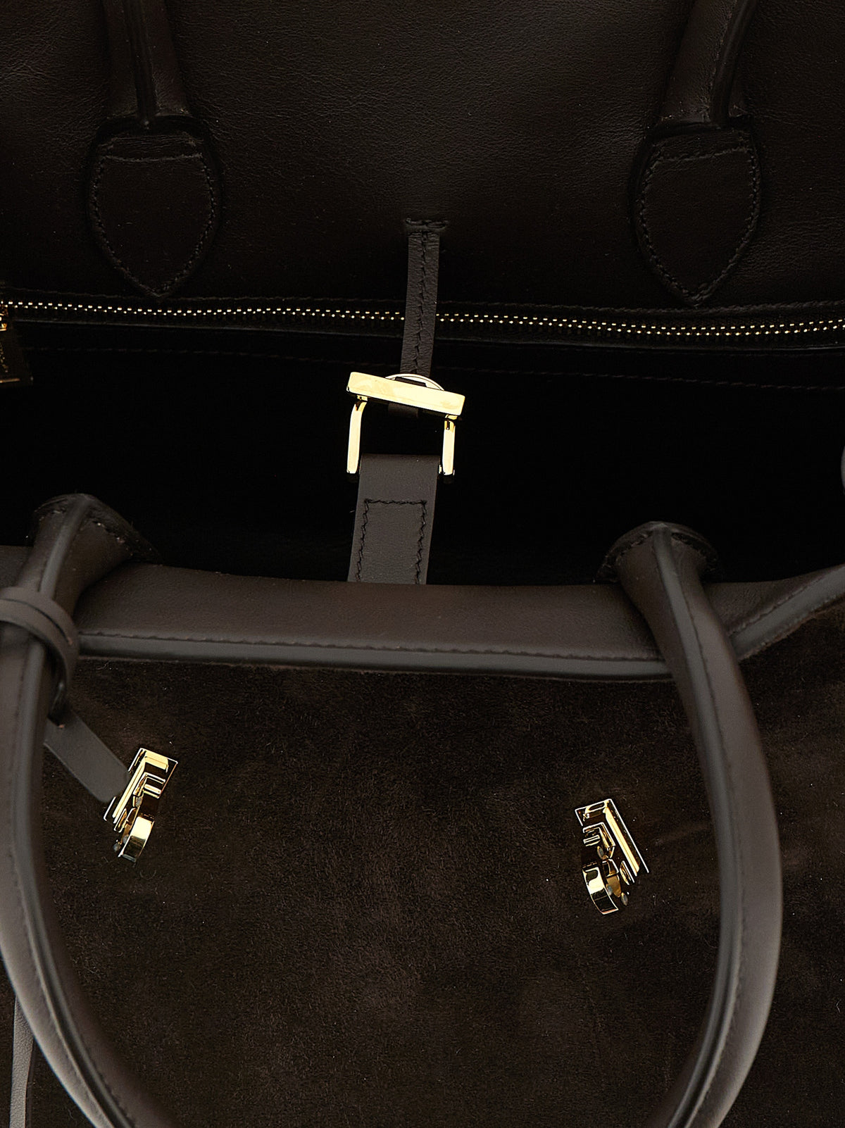 Ferragamo Braune Ziegenleder-Handtasche – Ansicht 4 | Arca Lucia