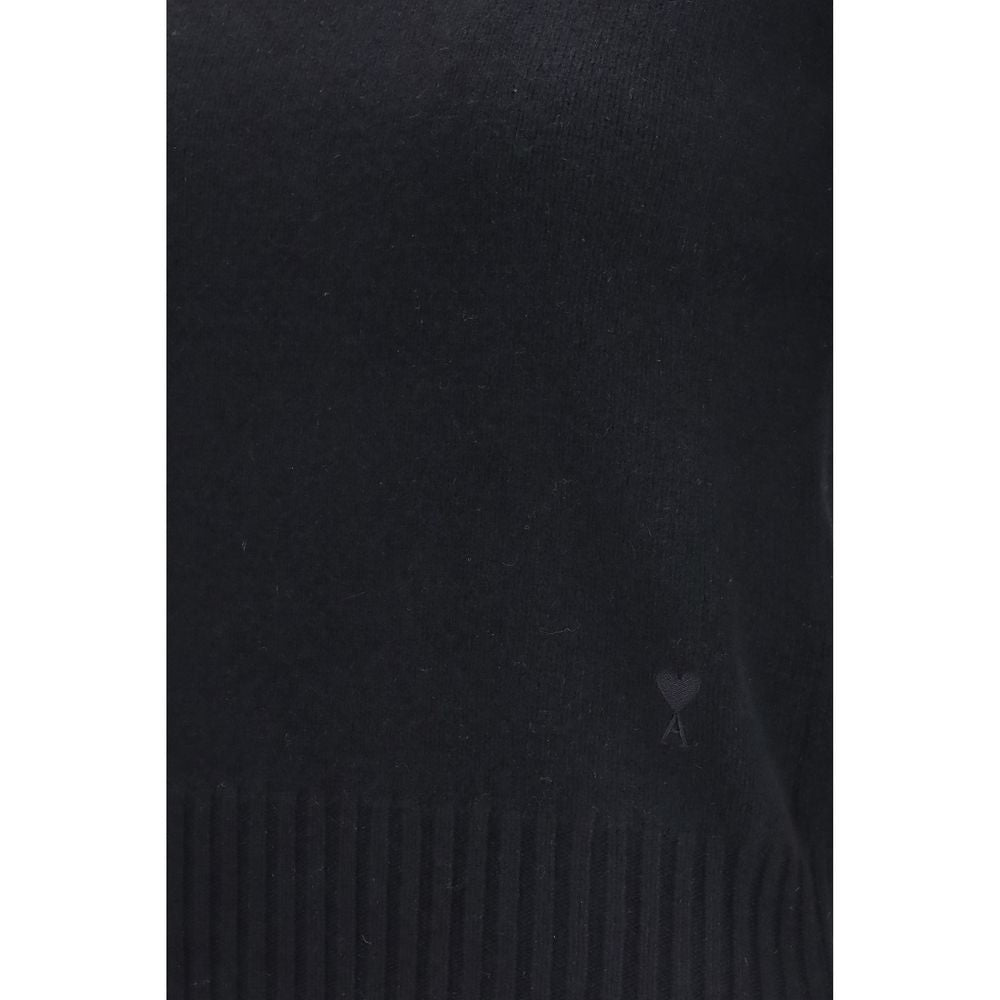 Ami Paris Kaschmir-Rollkragenpullover in Schwarz – Ansicht 3 | Arca Lucia