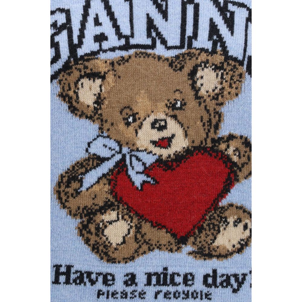 Ganni Blauer Wollpullover – Produktansicht 3