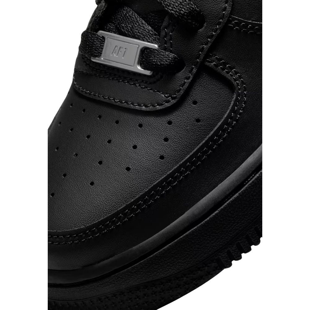 Nike Air Force 1 Black Leather Sneakers