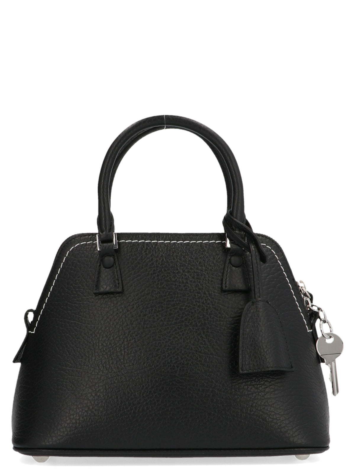 Maison Margiela 5AC Mini Schwarze Kalbsleder-Handtasche