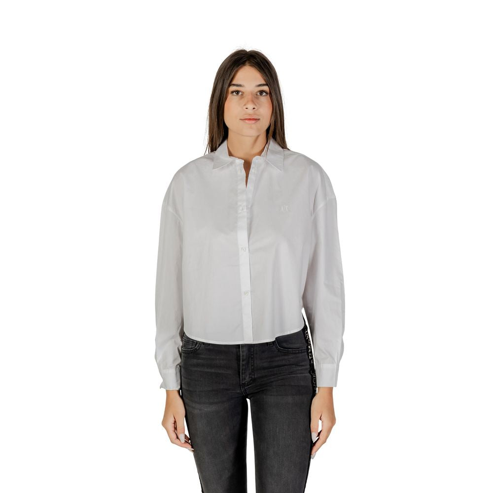 Armani Exchange Blusa in Cotone – Bianco