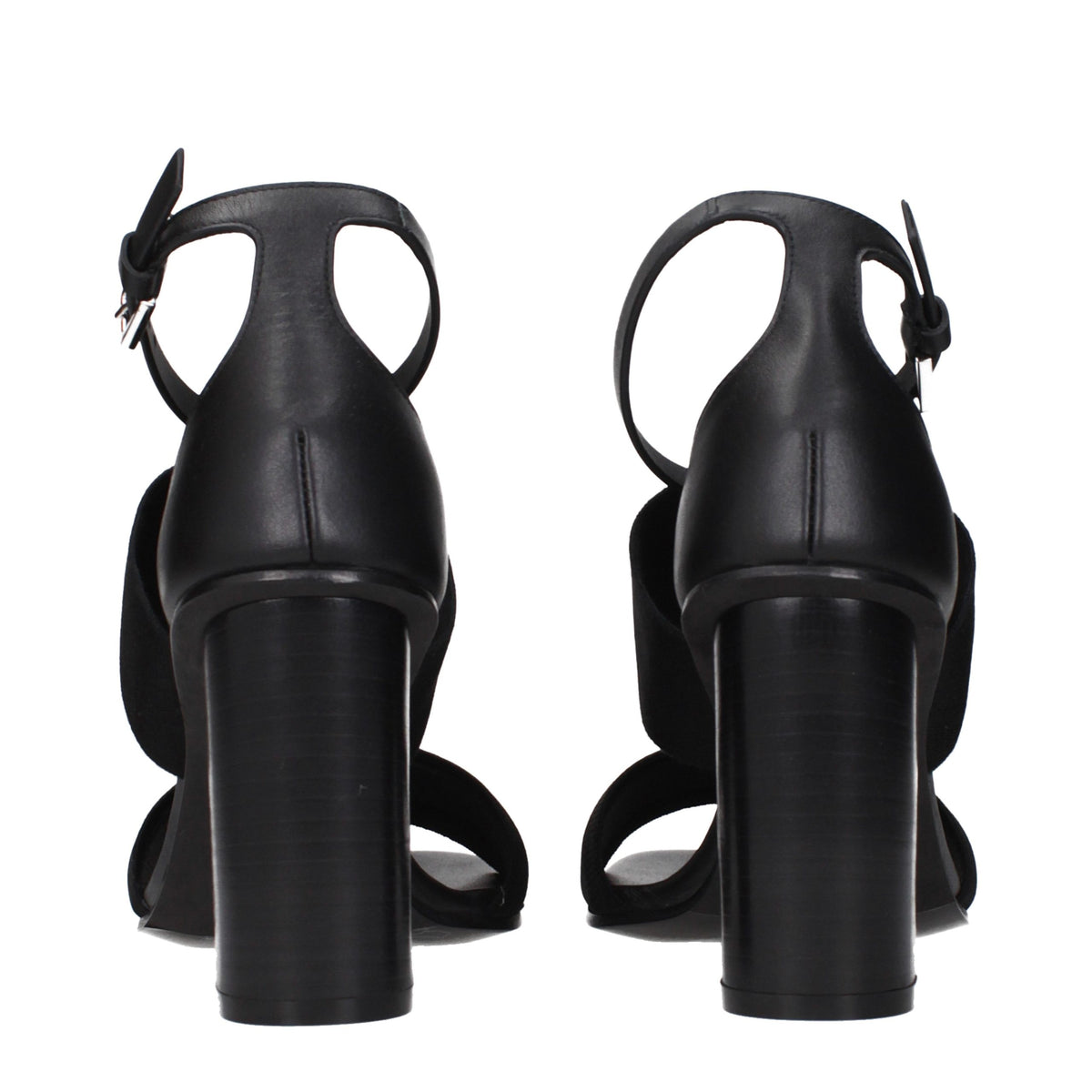 Max Mara Schwarze Stoff-Plateau-Sandalen