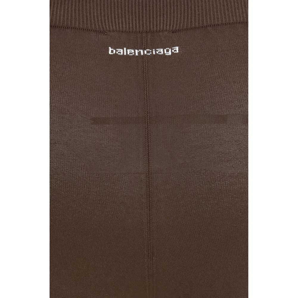 Balenciaga marrone viscosa-Leggings