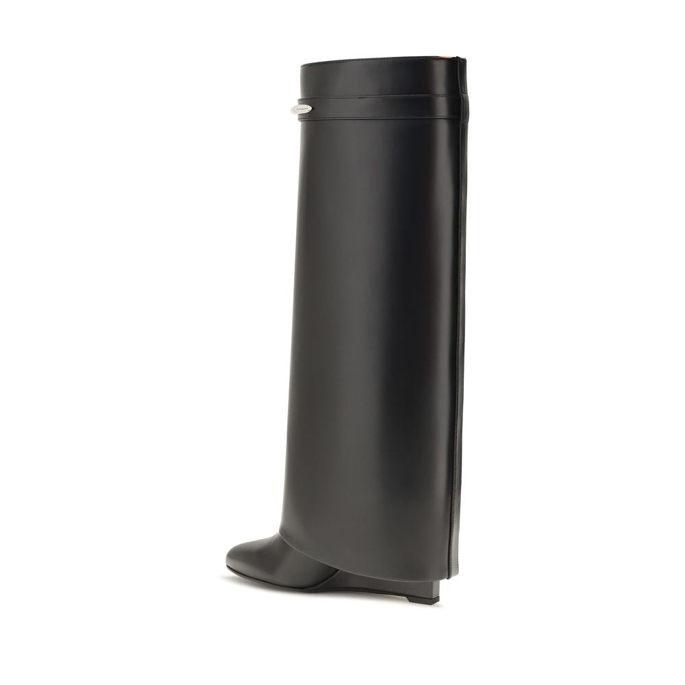 Givenchy Schwarze Kalbsleder-Stiefel