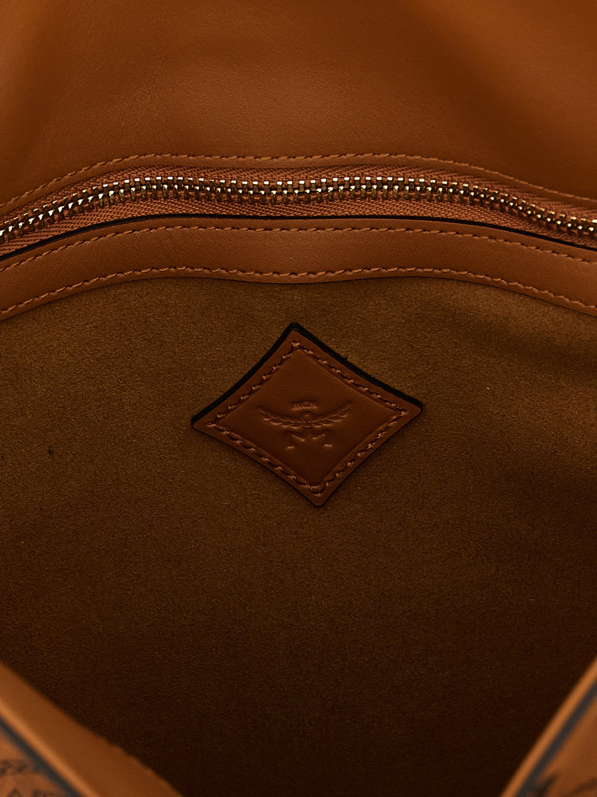 MCM Schultertasche aus braunem Polyethylen