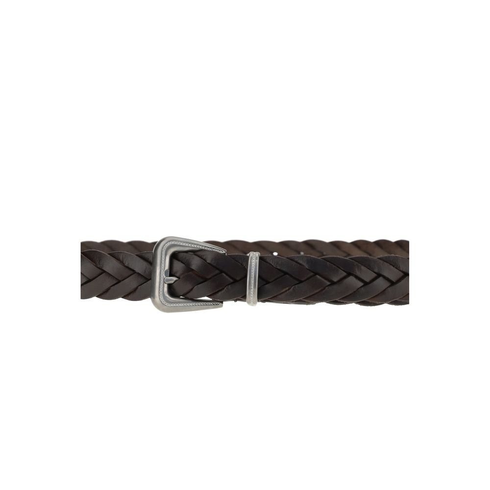 Brunello Cucinelli Gürtel aus Leder in Braun