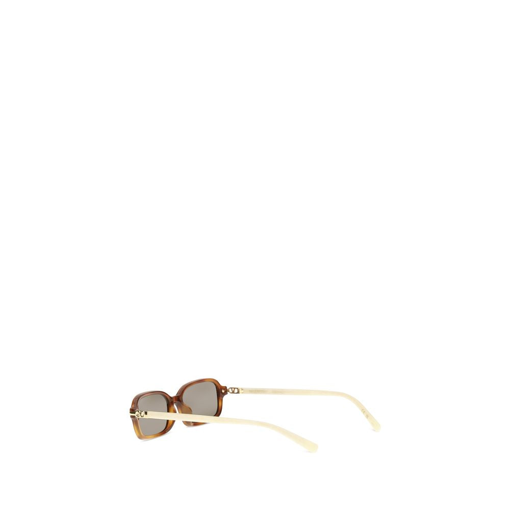 Occhiali da sole Valentino Garavani in acetato marrone