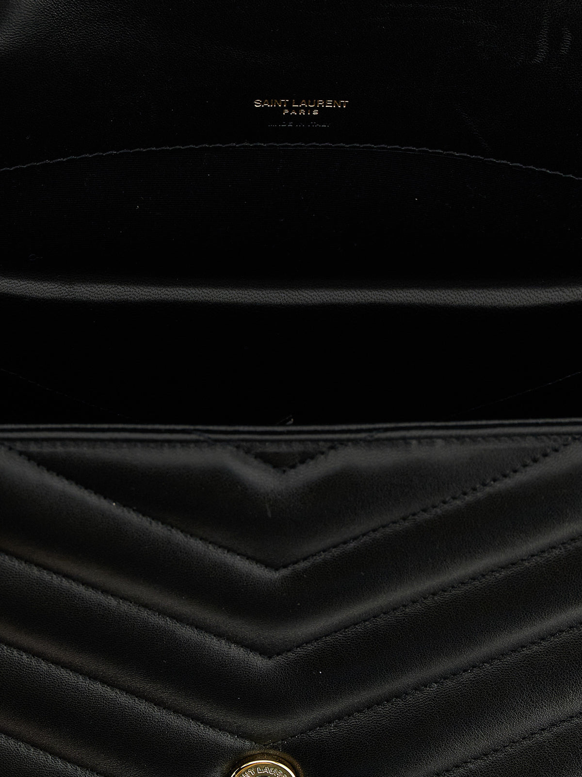 Saint Laurent Schwarze Lammleder-Schultertasche