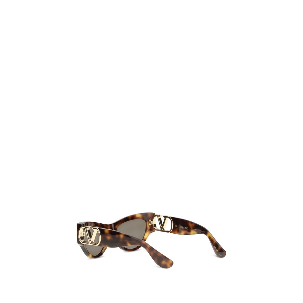 Occhiali da sole Valentino Garavani in acetato marrone