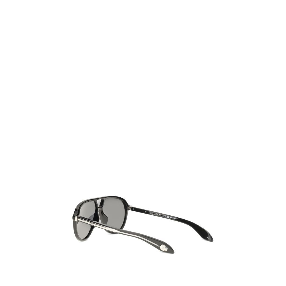 Occhiali da sole Alexander McQueen in acetato nero