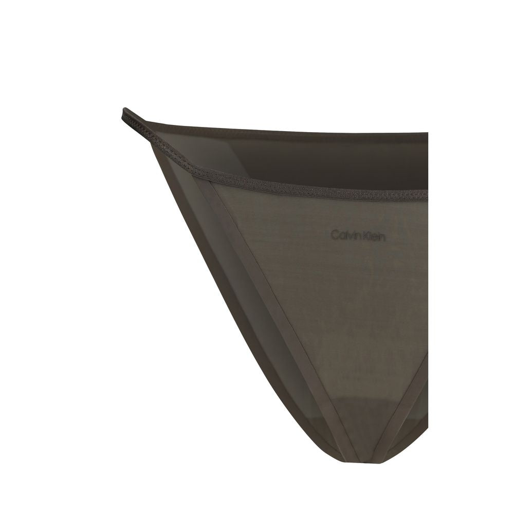 Slip Calvin Klein in nylon grigio