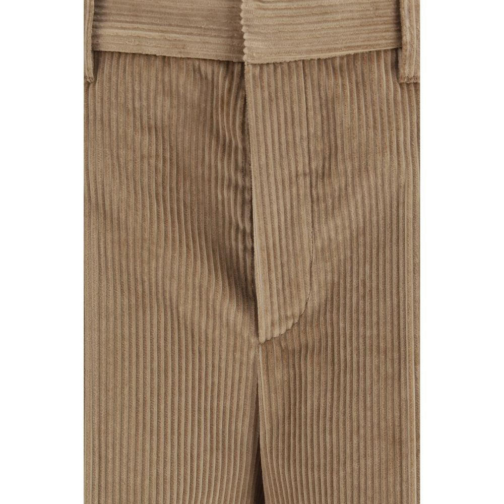 Brunello Cucinelli Braune Baumwollhose für die Freizeit