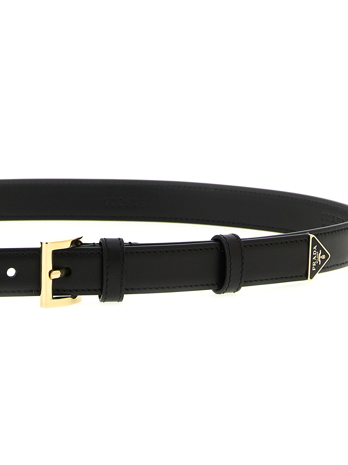 Prada Schwarzer Kalbsleder Gürtel Regular