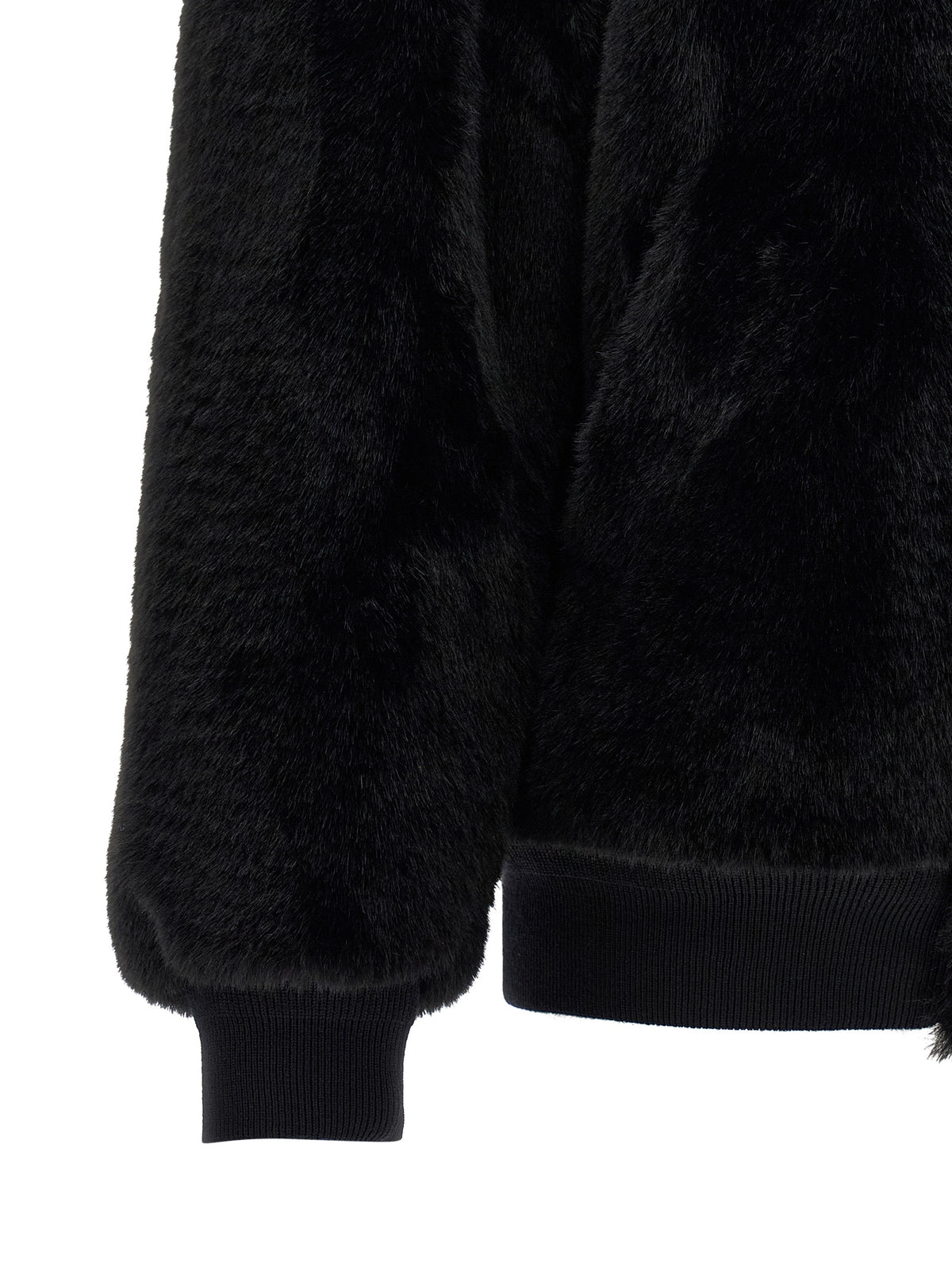 Prada Black Recycled Polyamide Bomber Jacket