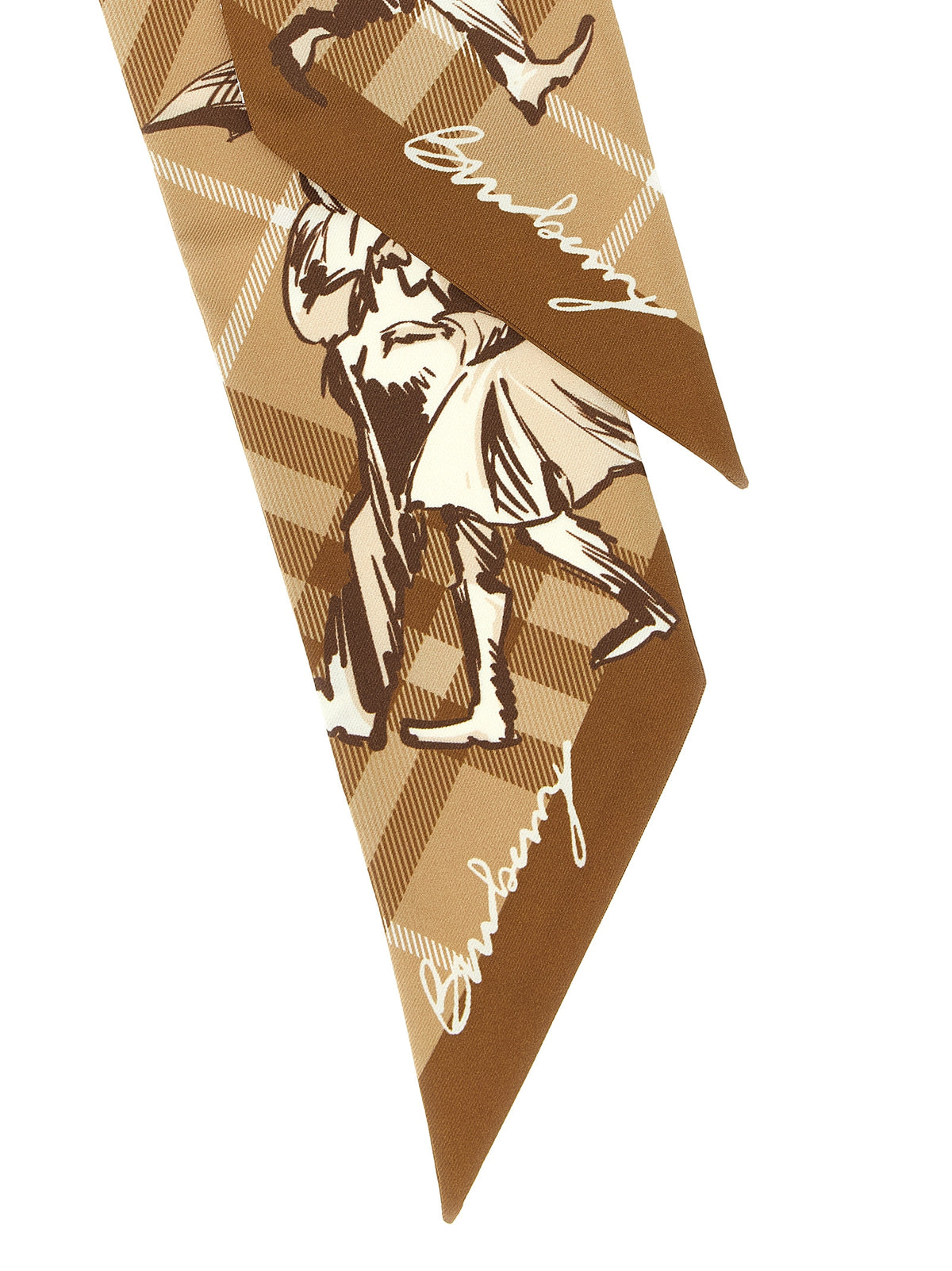 Burberry Beige Satin Scarf
