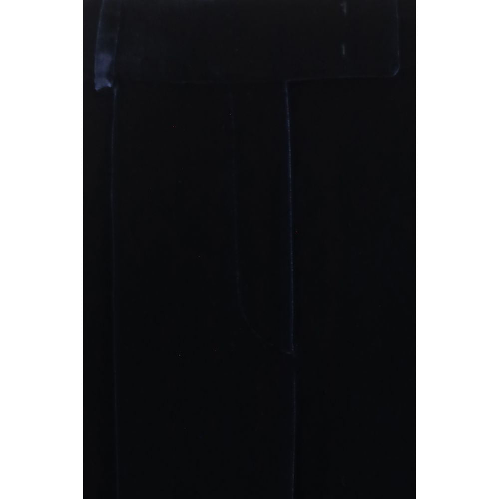Giorgio Armani blu pantaloni casual in viscosa