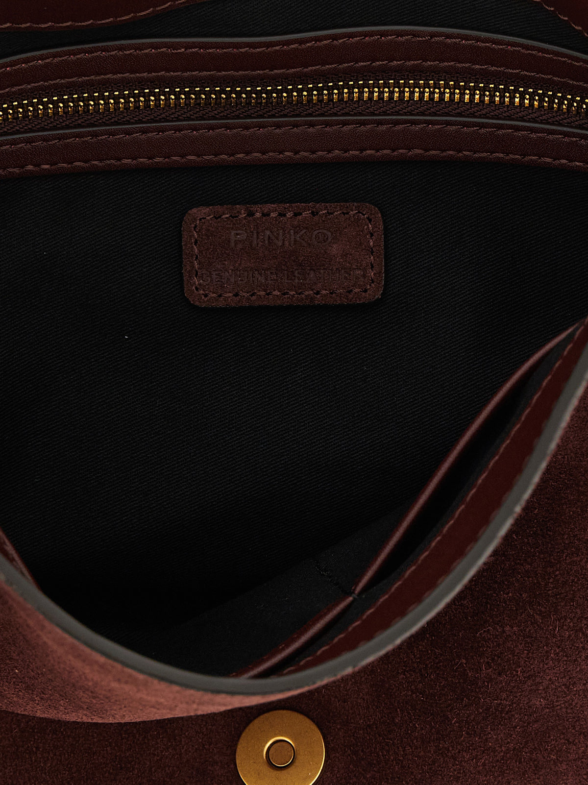 PINKO Bordeaux Kalbsleder Umhängetasche – Produktansicht 4 | Arca Lucia