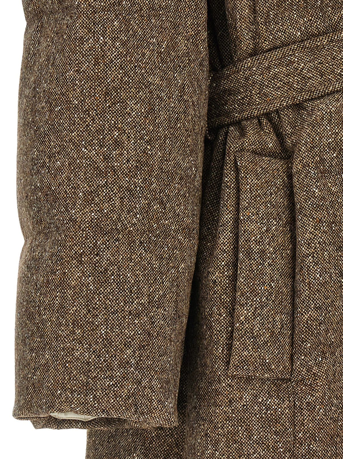 Brunello Cucinelli Mantel aus Wolle in Braun