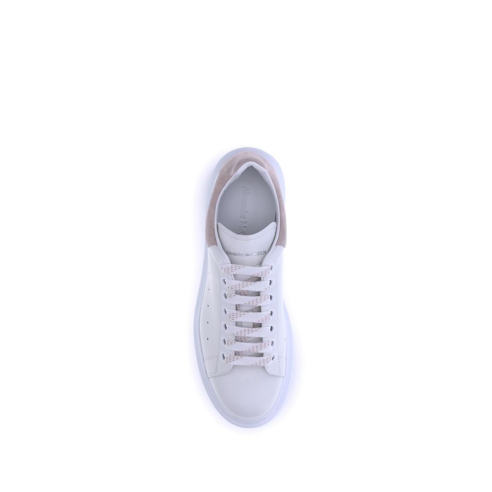 Alexander McQueen Weiße Plateau-Sneaker aus Kalbsleder