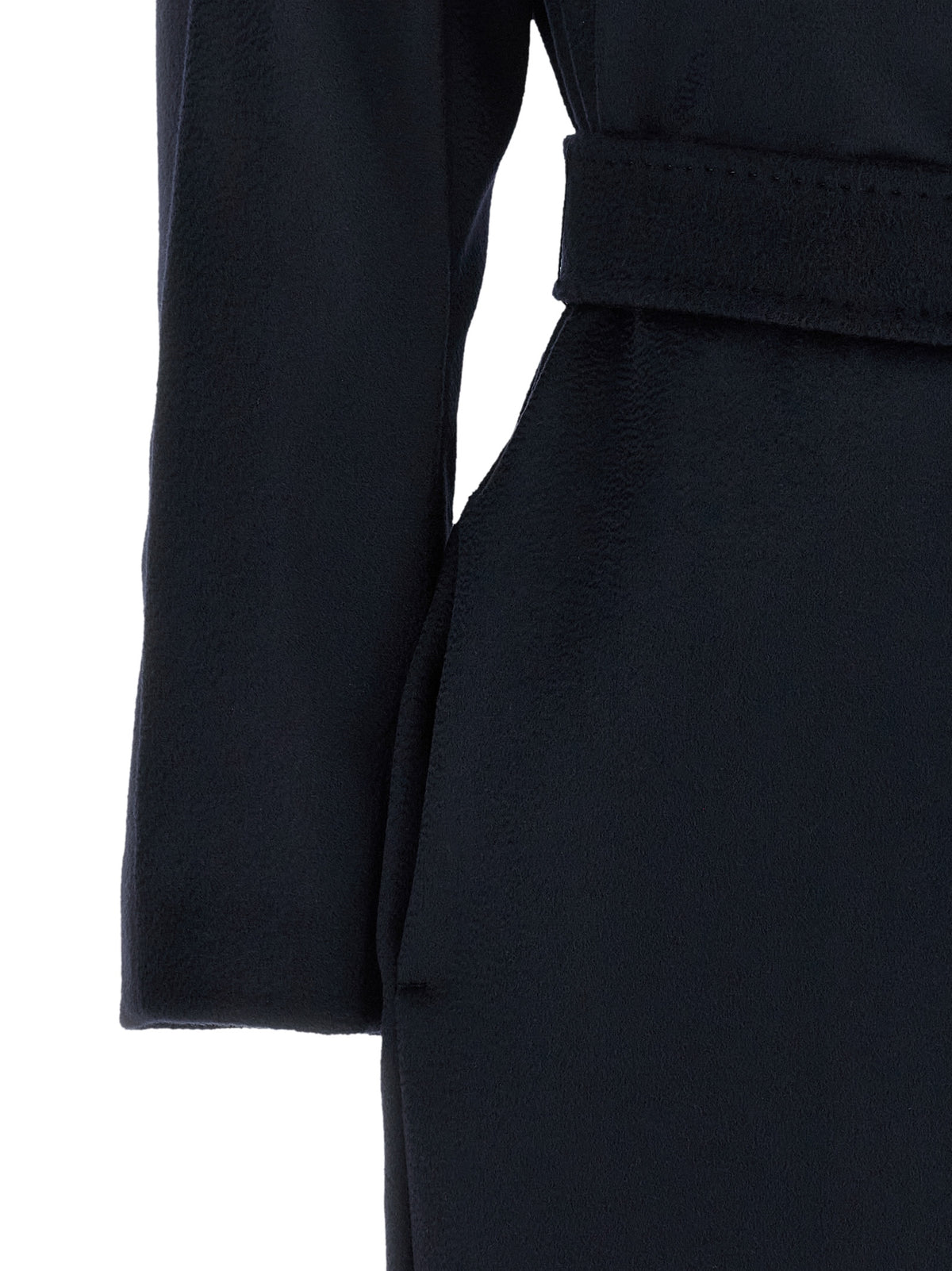 Max Mara Mantel aus Wolle in Blau