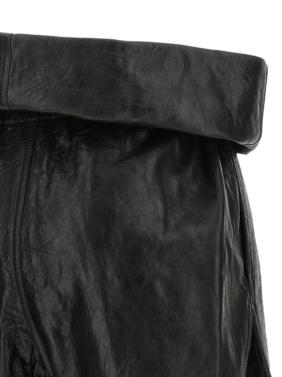 Rick Owens Shorts aus Leder in Schwarz – Ansicht 4 | Arca Lucia