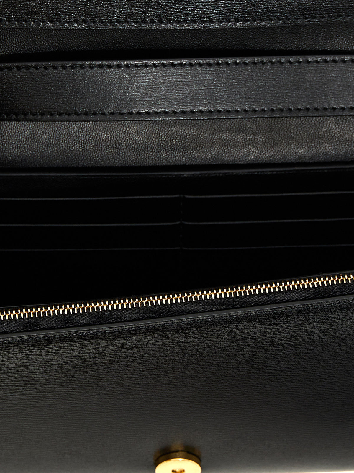 Jil Sander Umhängetasche aus Leder in Schwarz
