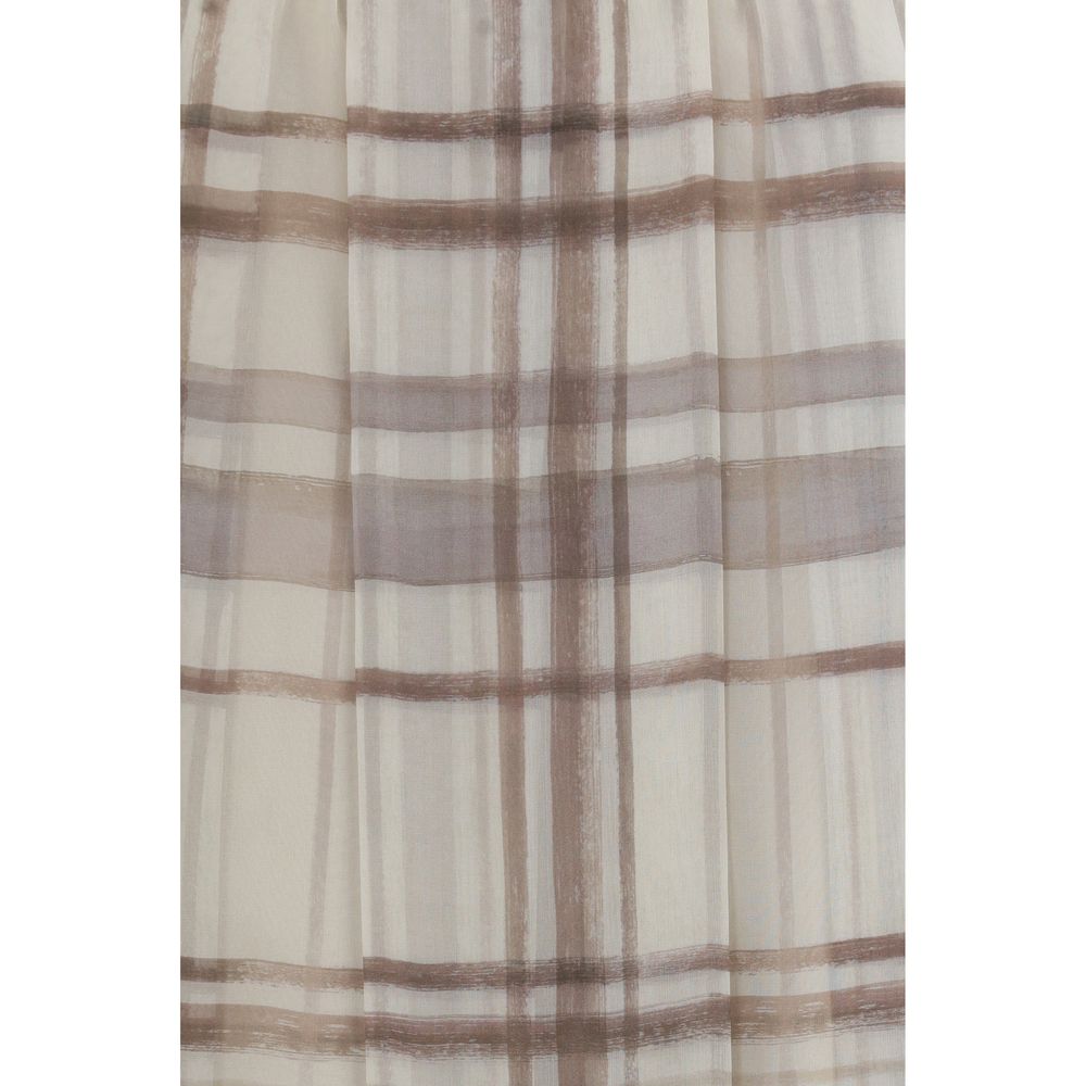 Brunello Cucinelli Rock aus Seide in Beige