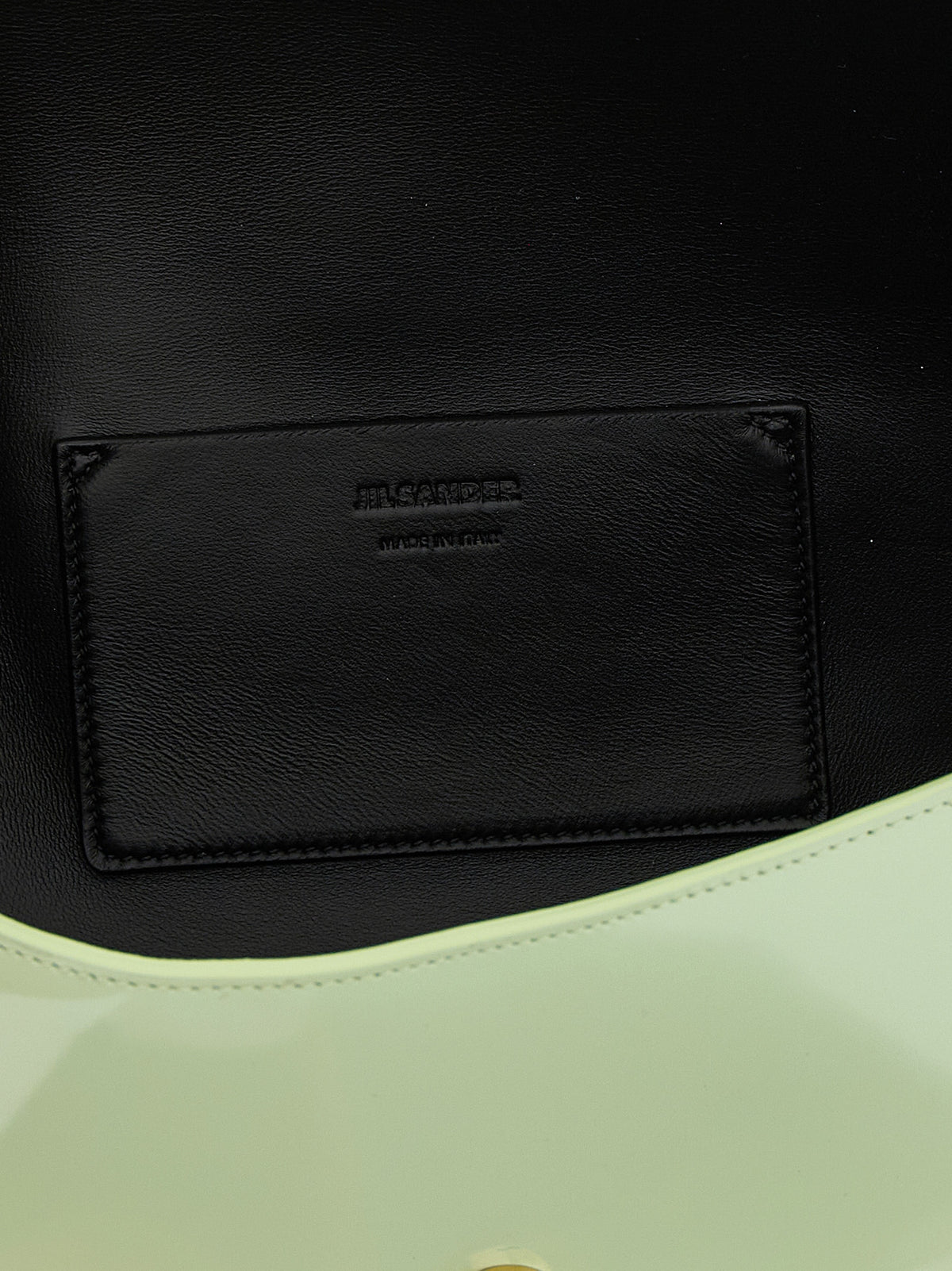Jil Sander Schultertasche aus Leder in Grün