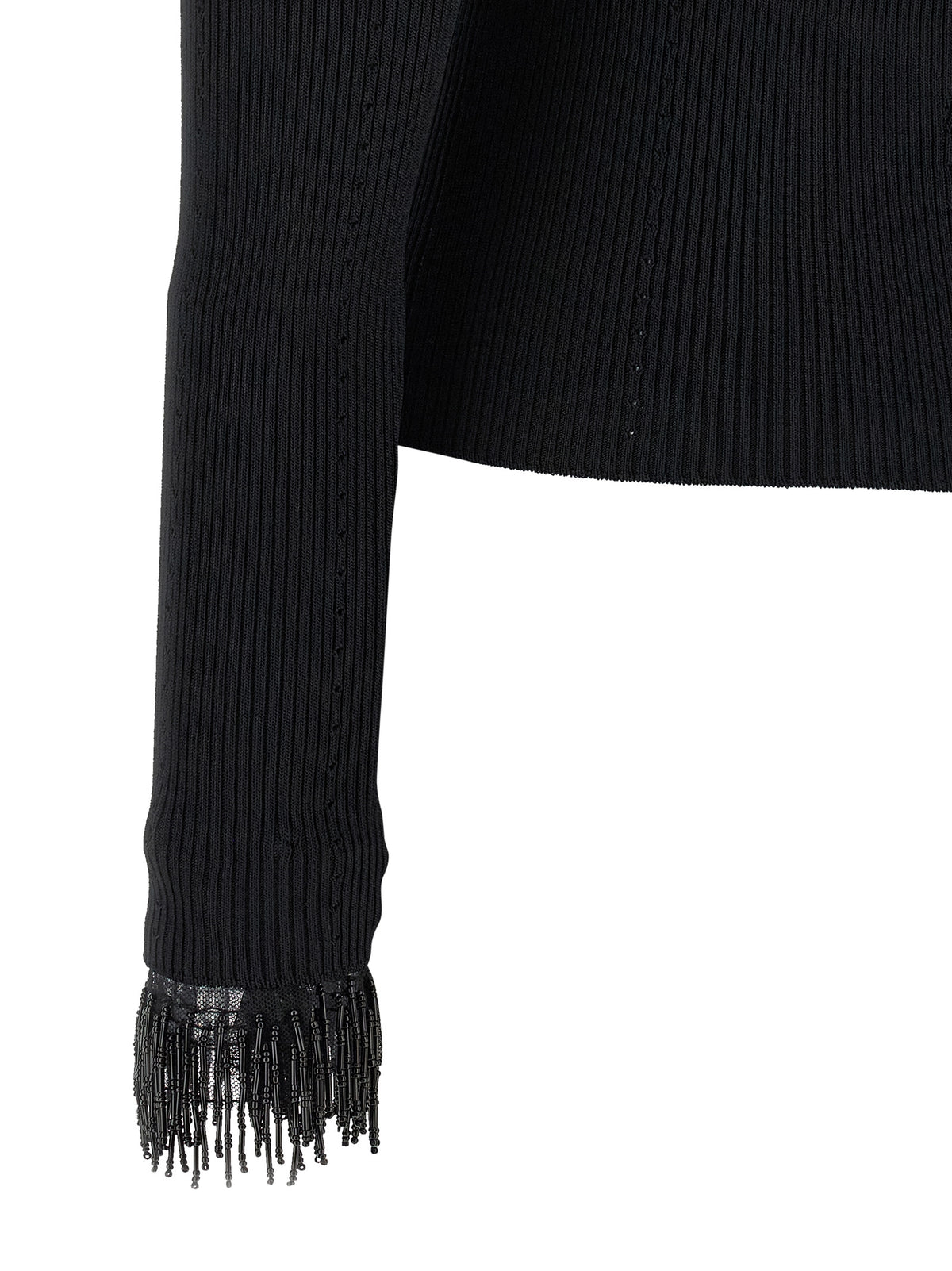 Twinset Pullover aus Viskose in Schwarz
