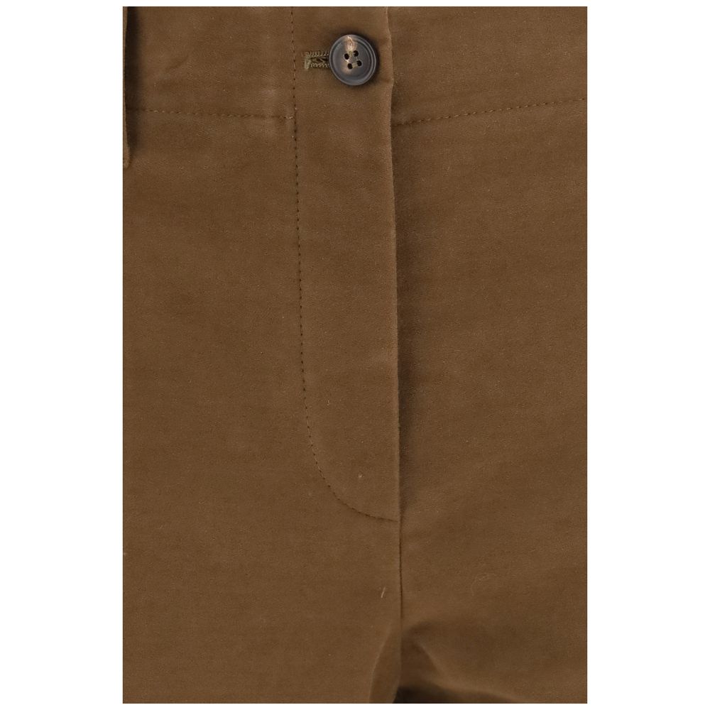 Brunello Cucinelli Hose aus Baumwolle in Braun