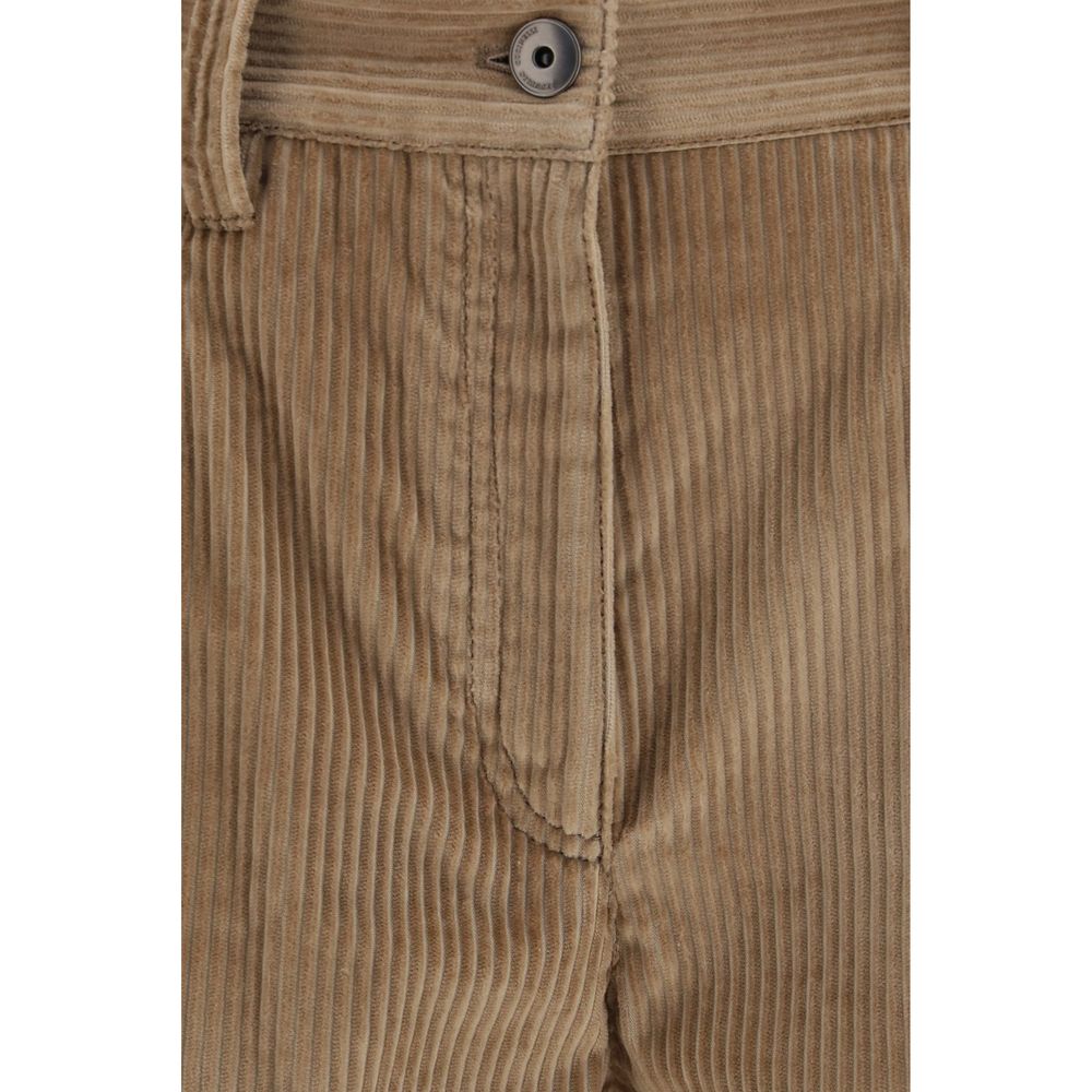 Brunello Cucinelli Hose aus Baumwolle in Braun