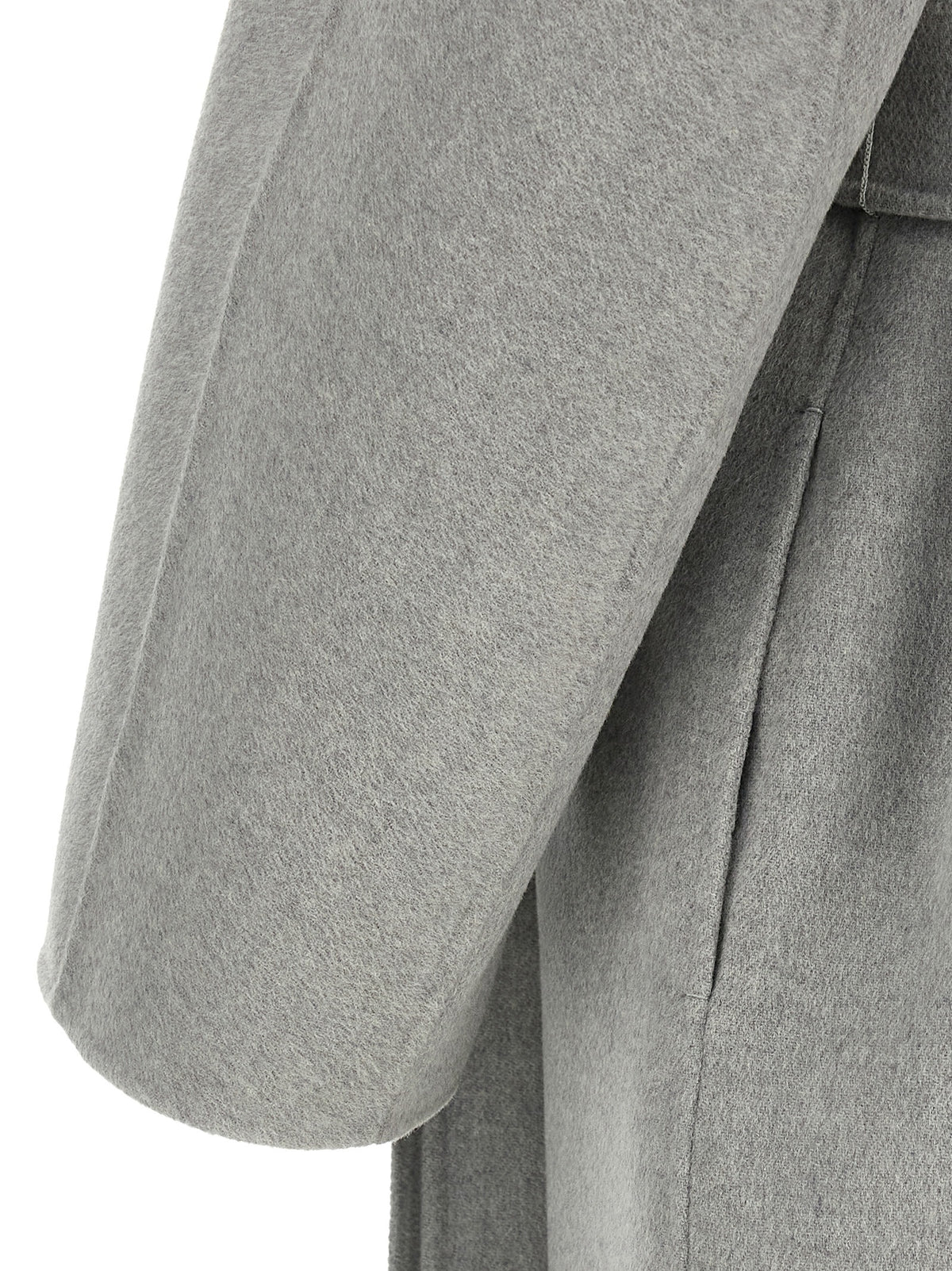 'S Max Mara Mantel aus Stoff in Grau