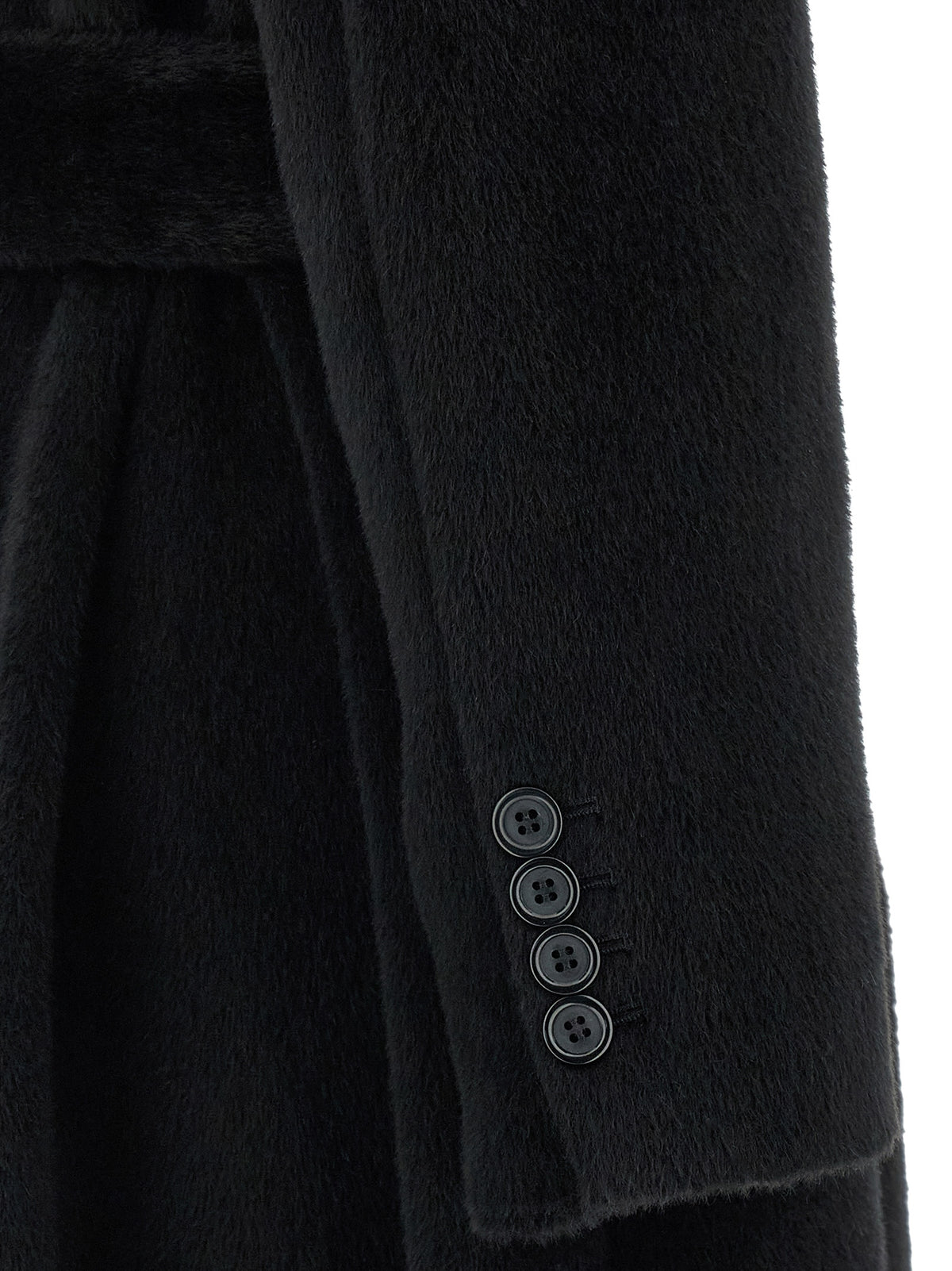 Dolce & Gabbana Mantel aus Wolle in Schwarz