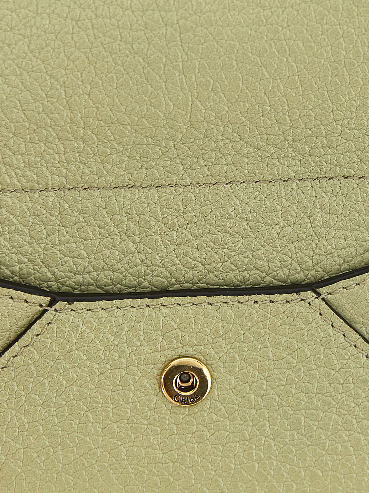 Chloé Kartenhalter aus Leder in Schwarz