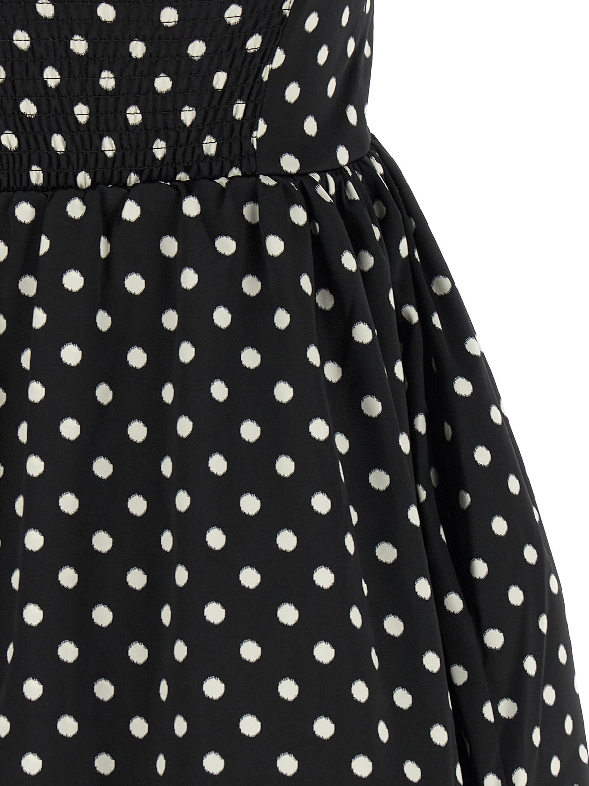 Ganni Kleid aus Polyester in Schwarz