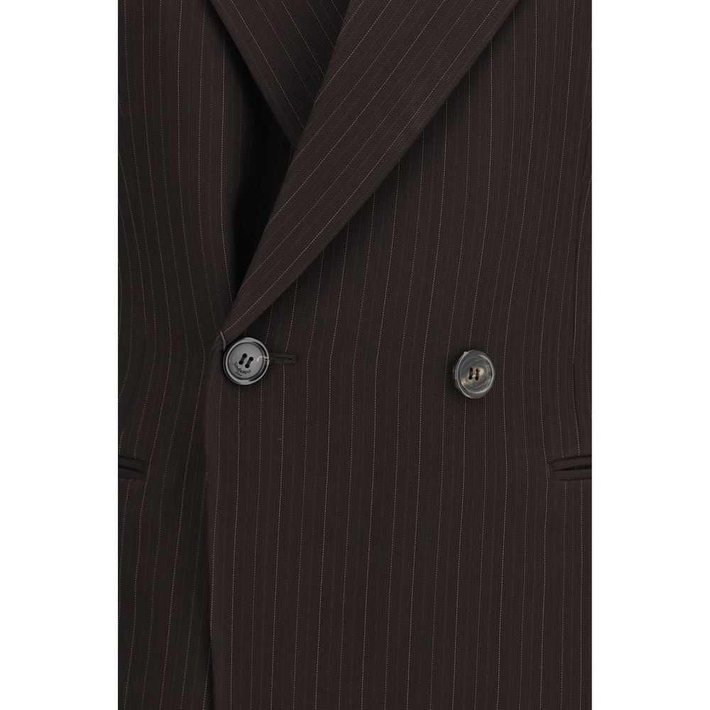 Saint Laurent Jacke aus Wolle in Braun